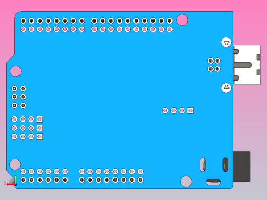 Arduino Uno CH340 USB-type B后视缩略图