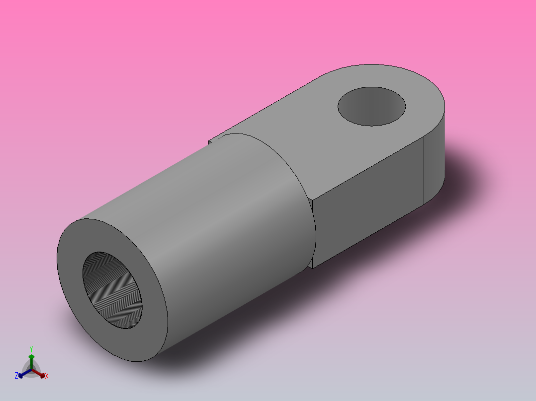 杆连接件[QGA80]气缸附件主视图