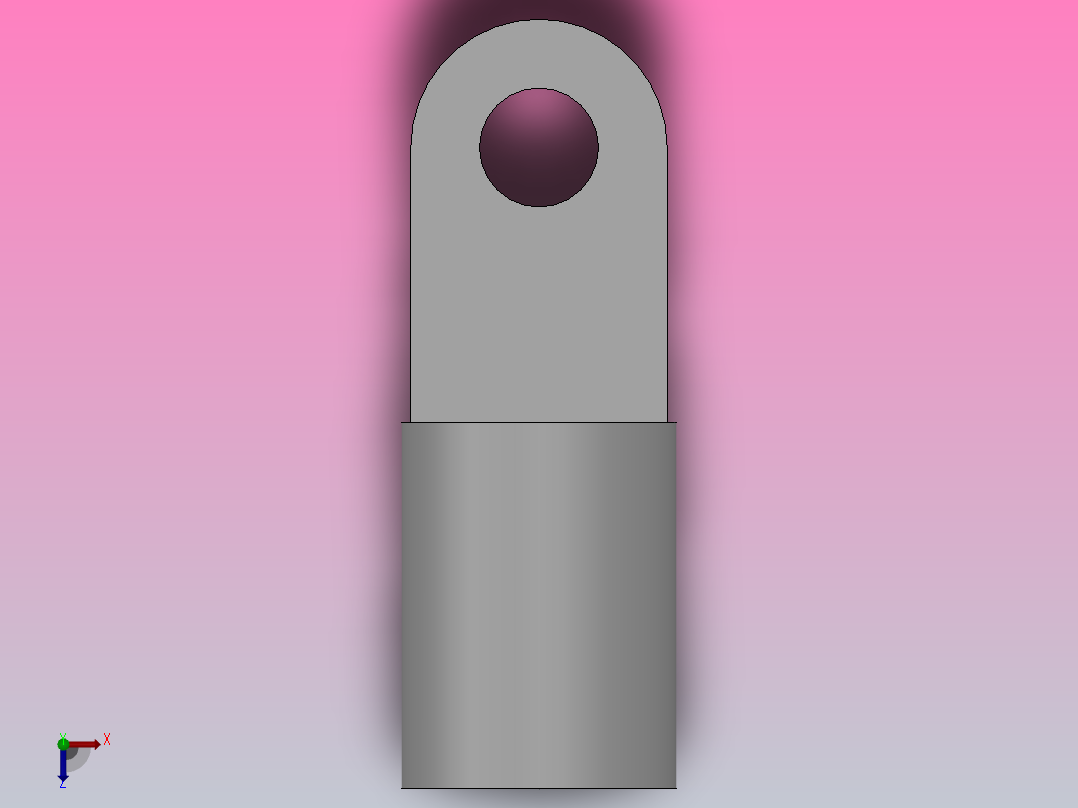 杆连接件[QGA80]气缸附件俯视图