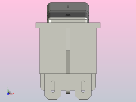 翘板开关模型前视缩略图