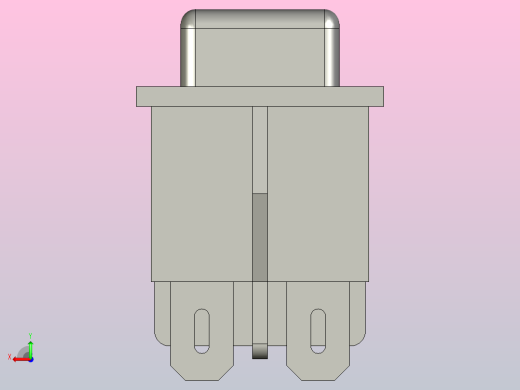翘板开关模型后视缩略图