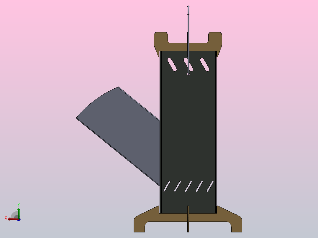 燃木炉31后视图