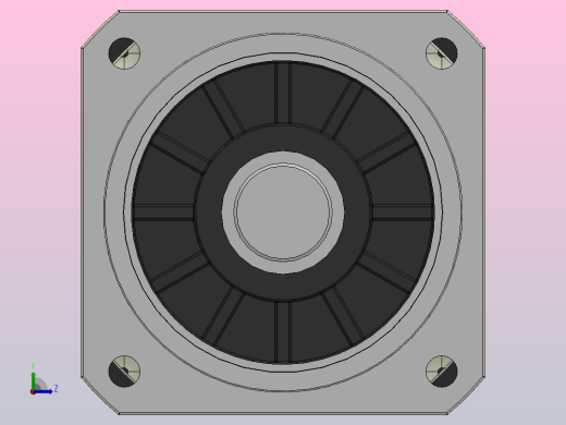 KAB090斜齿精密行星减速机[KAB090-L1／3]前视缩略图