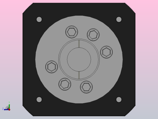 KAB090斜齿精密行星减速机[KAB090-L1／3]后视缩略图