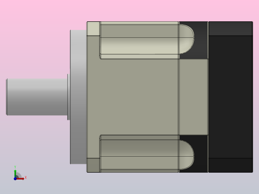 KAB090斜齿精密行星减速机[KAB090-L1／3]右视缩略图
