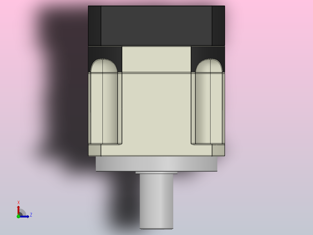 KAB090斜齿精密行星减速机[KAB090-L1／3]俯视图