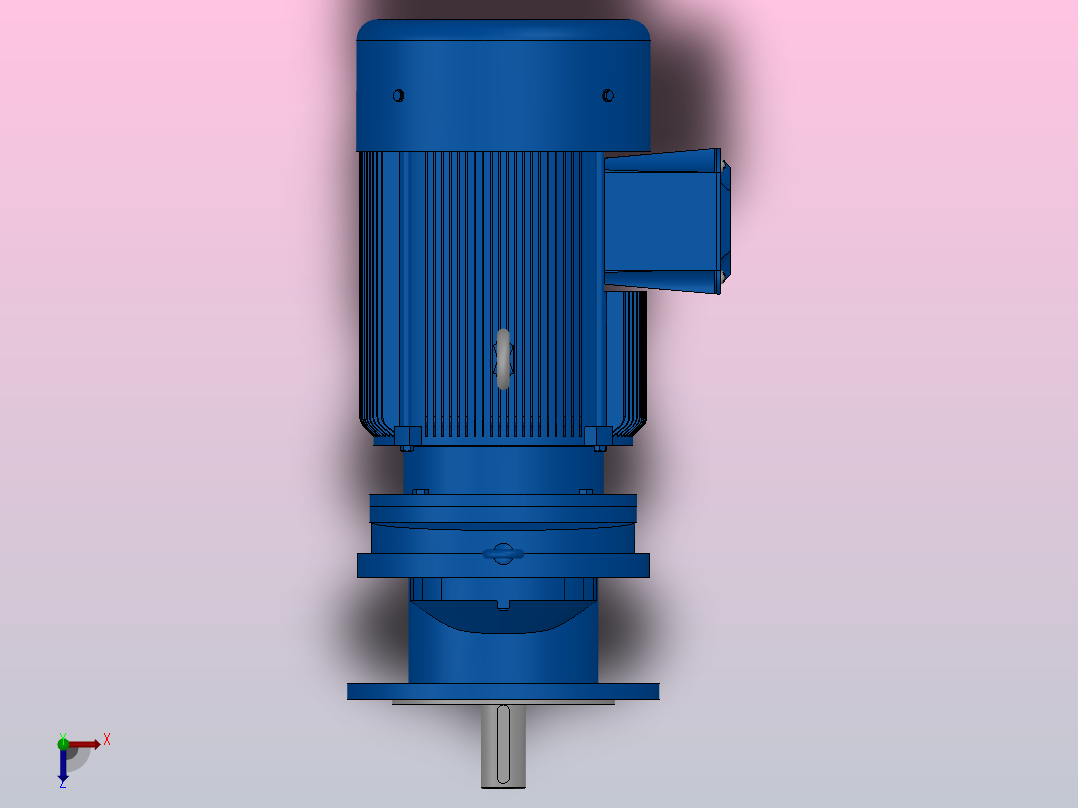 RXF97法兰轴伸式安装斜齿轮减速机RX97-Y15-4P-160L-M1-0°-Φ300俯视图