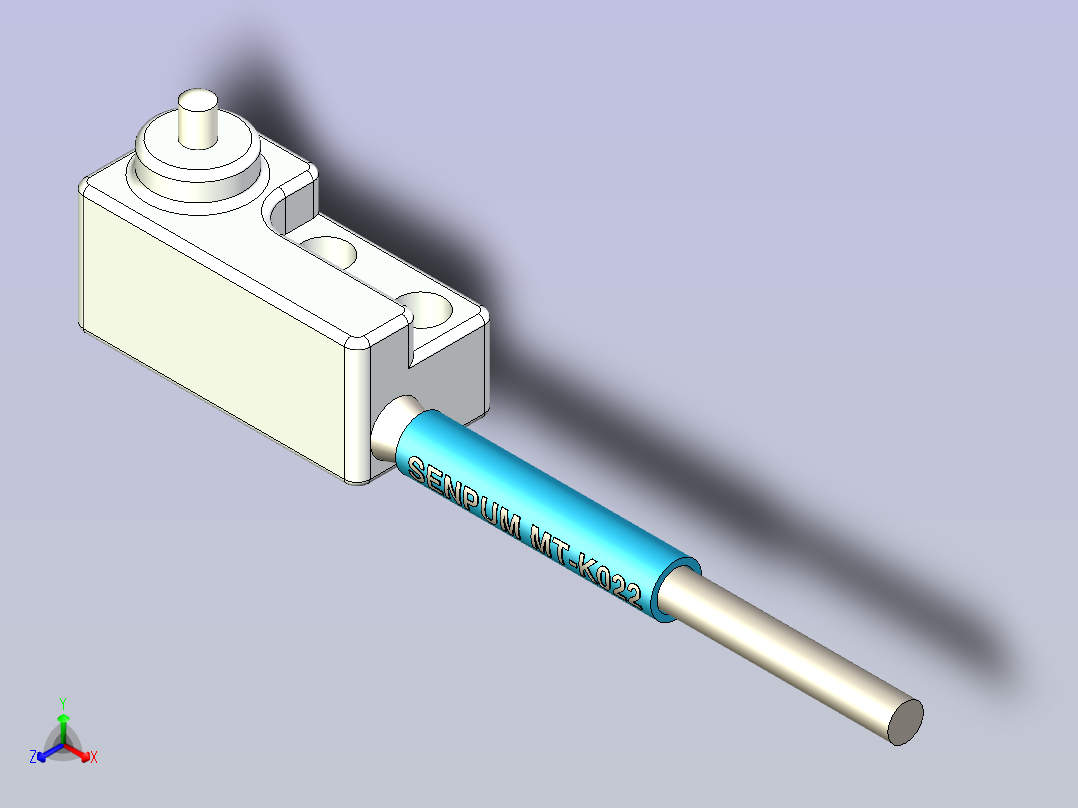 深浦接触式传感器 MT-K022正等轴测图