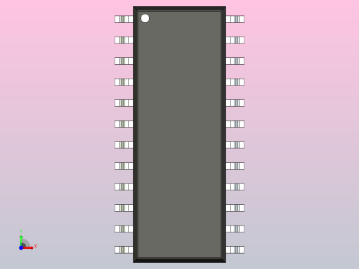 106x SOIC 封装（小外形集成电路）SOIC127P780X225-24N前视缩略图