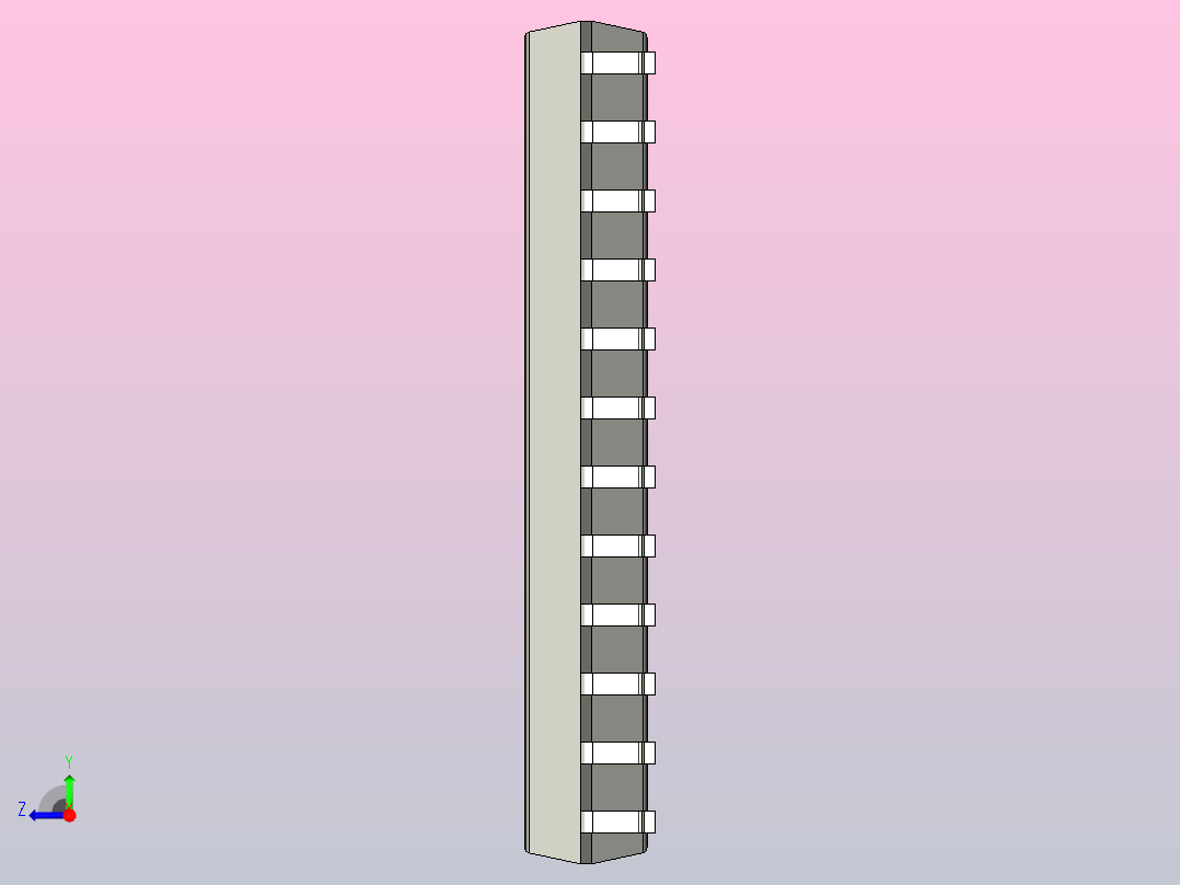 106x SOIC 封装（小外形集成电路）SOIC127P780X225-24N右视图