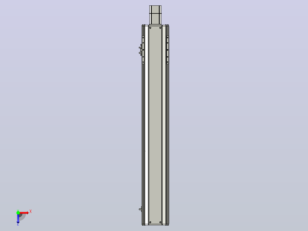 SYS14-750-BC-200W滚珠花健、支撑座、滚珠丝杠、交叉导轨、直线模组.STEP俯视图