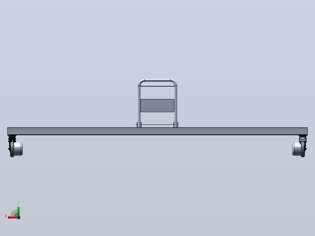 工具车后视图