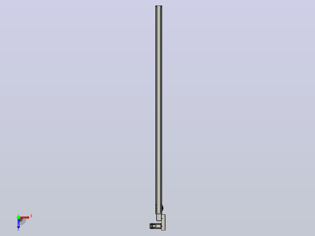 皮带直线轴半封闭可选导轨TPA-HNB-65S-90-L2000-MR-C-P10-N3俯视图