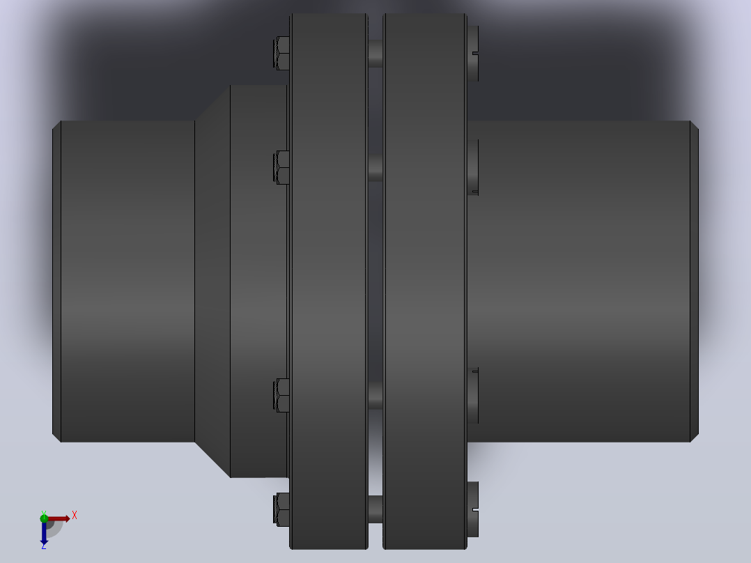LT型弹性套柱销联轴器_LT7联轴器Z40×112／Z40×84俯视图