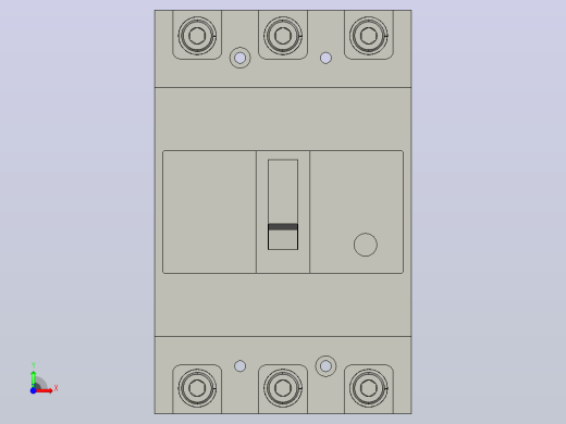 三菱断路器NV250-CV 3P 125A 100-440V 30MA CE前视缩略图