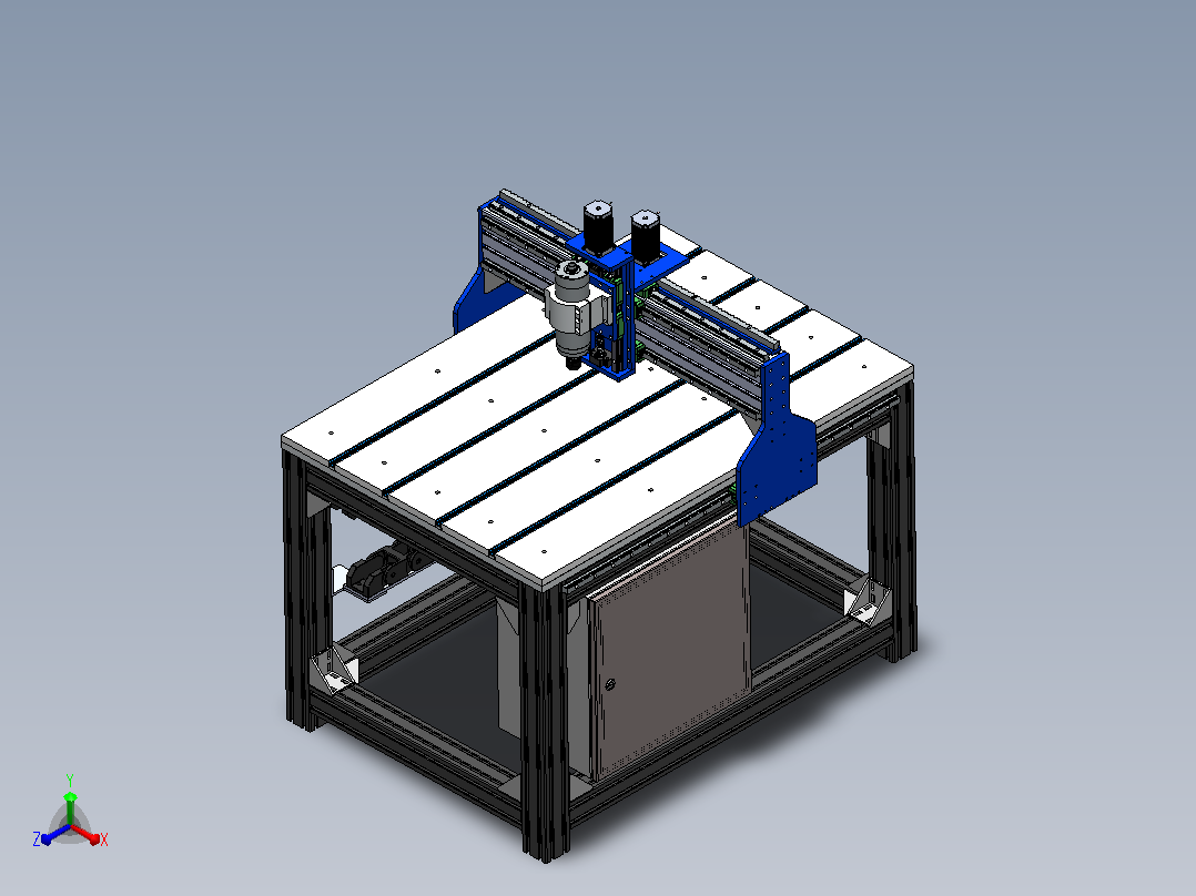 CNC 机床 34x 48 （864x1219）正等轴测图