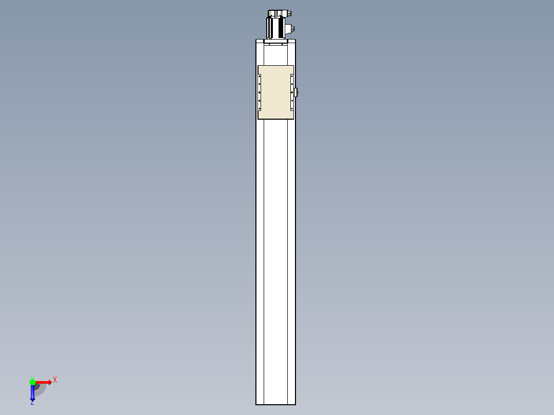 滚珠丝杠直线轴带导轨全封闭TPA-HCR-220D-3210C-L1550-M-C-P1K-N3俯视图