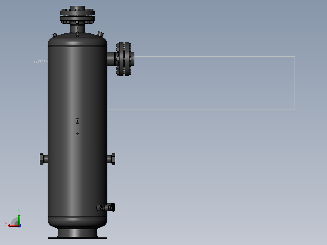 SAP-40L 油分离器后视图