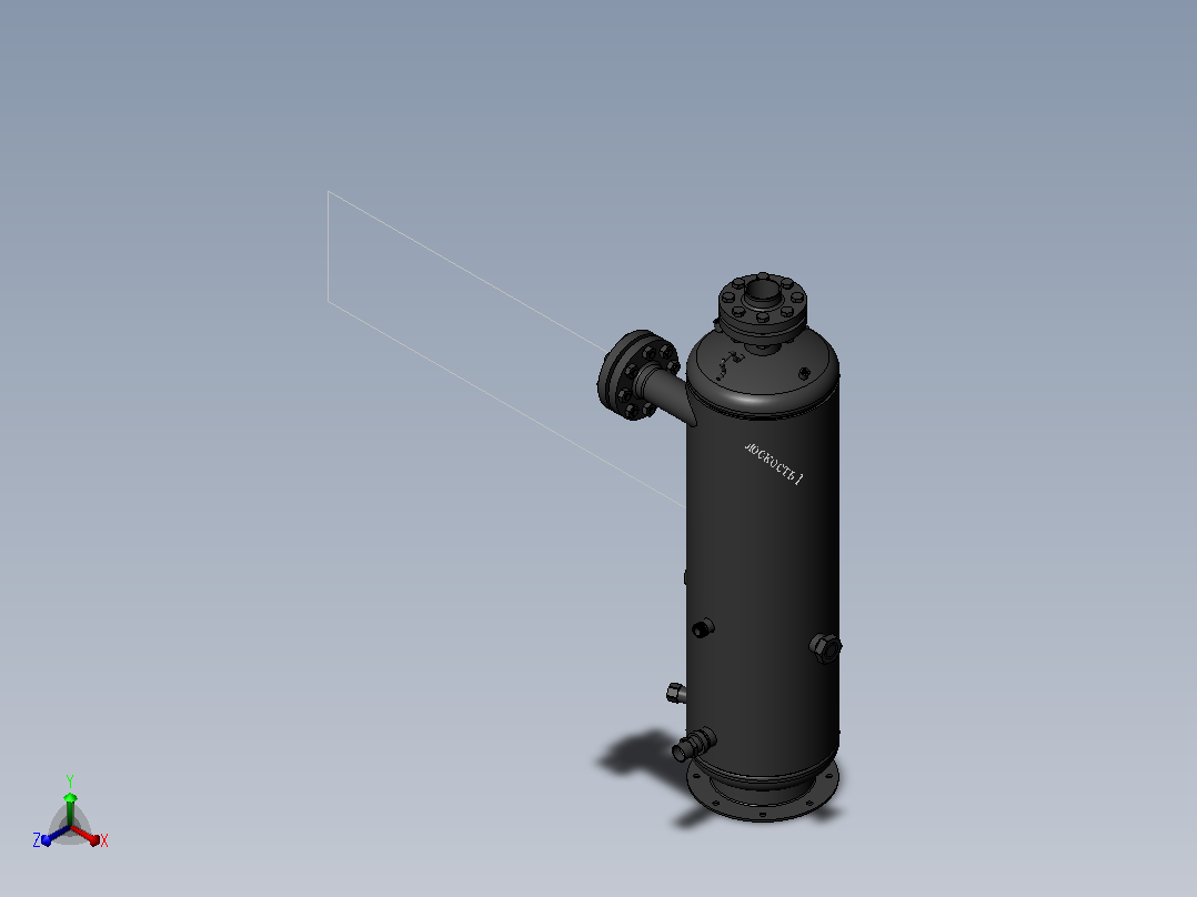 SAP-40L 油分离器正等轴测图
