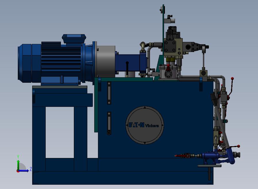 A38-液压动力单元（液压站）左视图