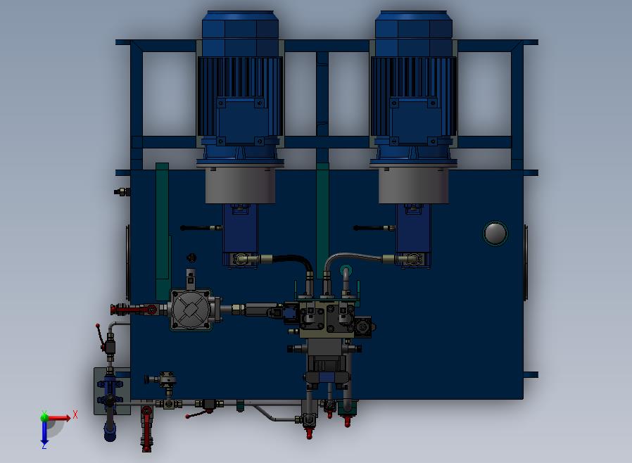 A38-液压动力单元（液压站）俯视图