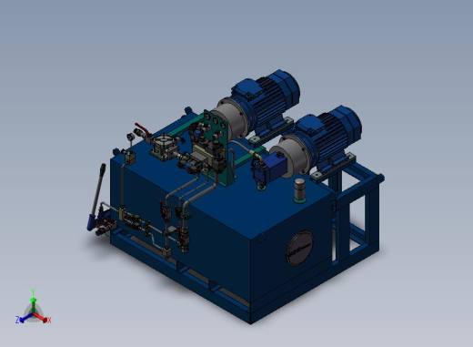 A38-液压动力单元（液压站）正等轴测缩略图