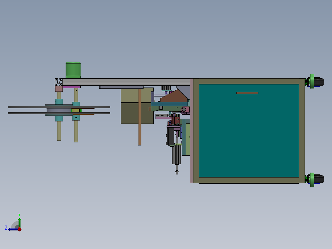 共用载具型连接器插端机sw12右视图