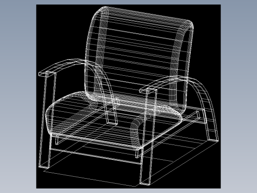 室内家具和灯具等的模型十二-K-S36-1
