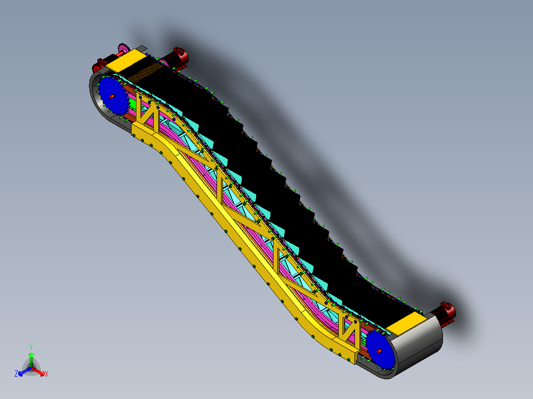 自动扶梯完整装配体_8228