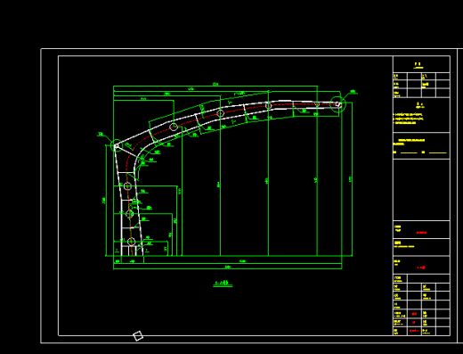 7字车棚膜结构施工图 钢结构停车棚CAD图纸缩略图