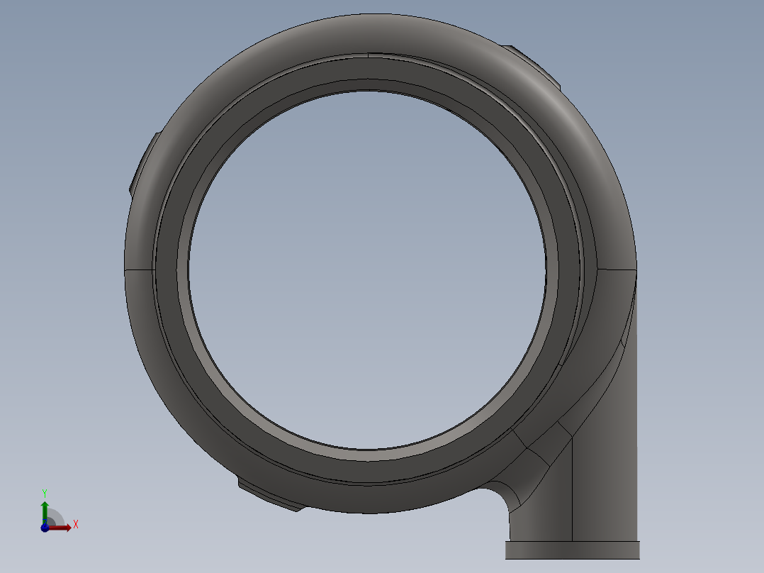 沃曼渣浆泵蜗壳SW2016前视图