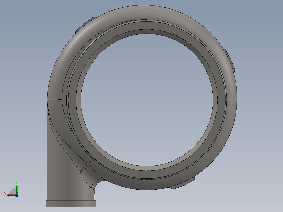沃曼渣浆泵蜗壳SW2016后视图