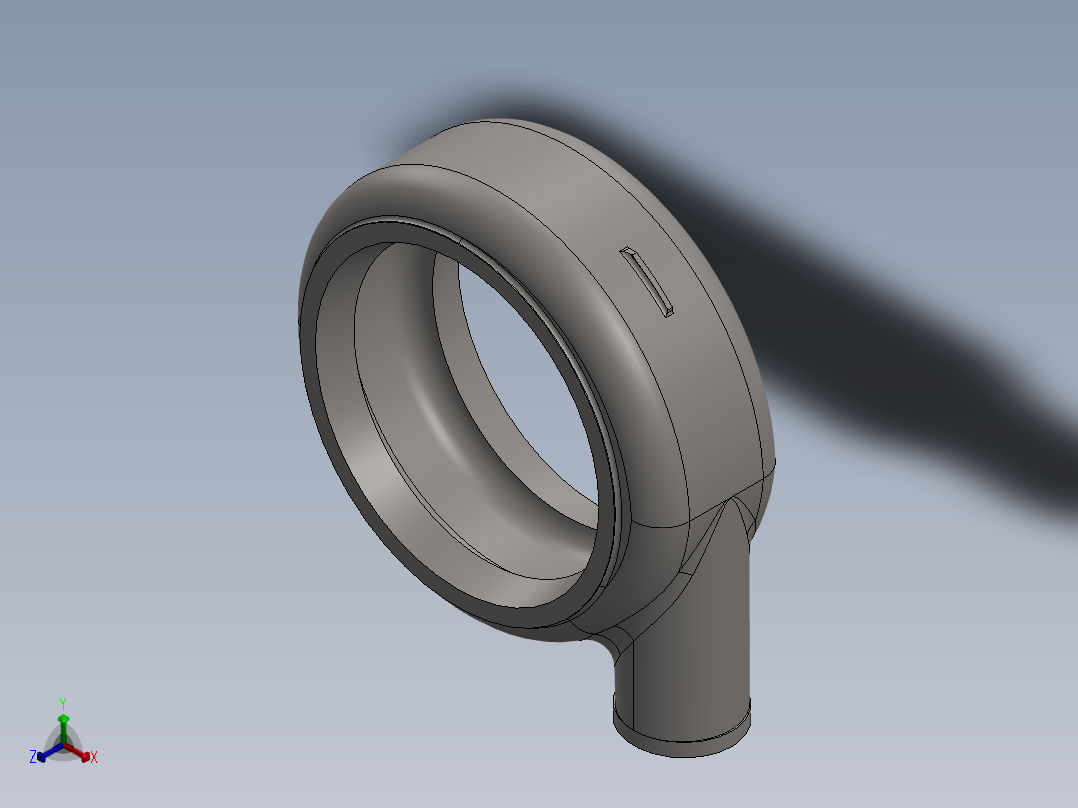 沃曼渣浆泵蜗壳SW2016正等轴测图