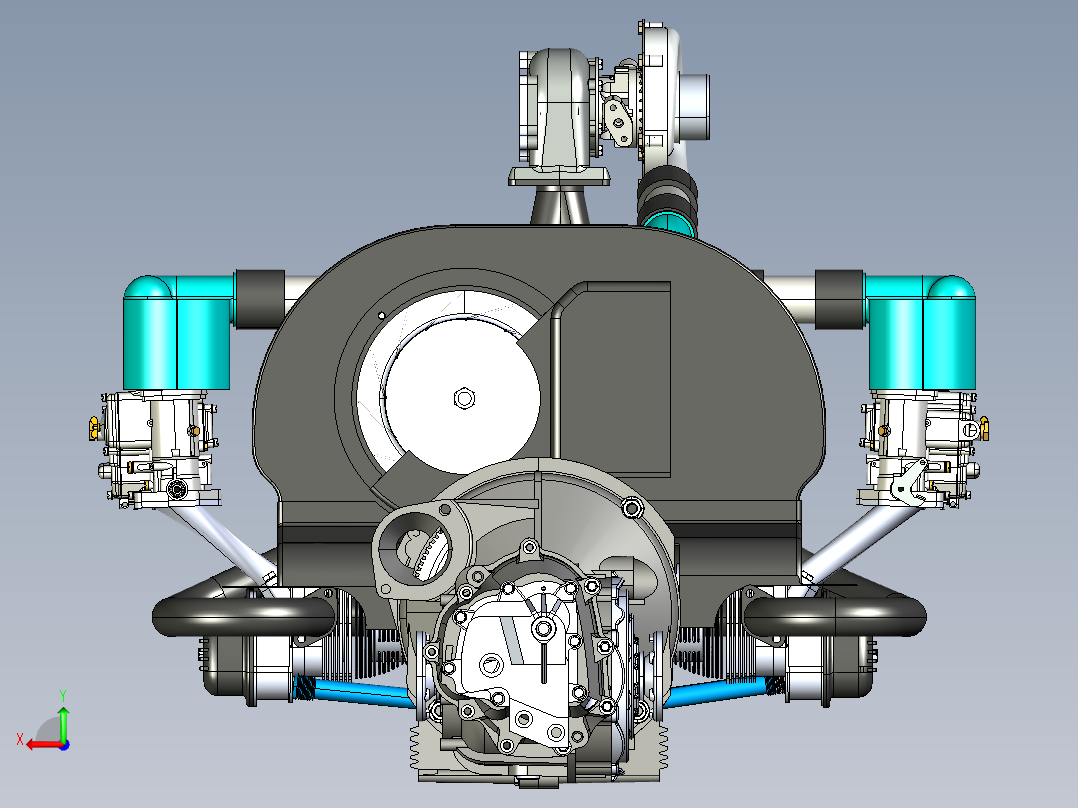 大众组装后视图