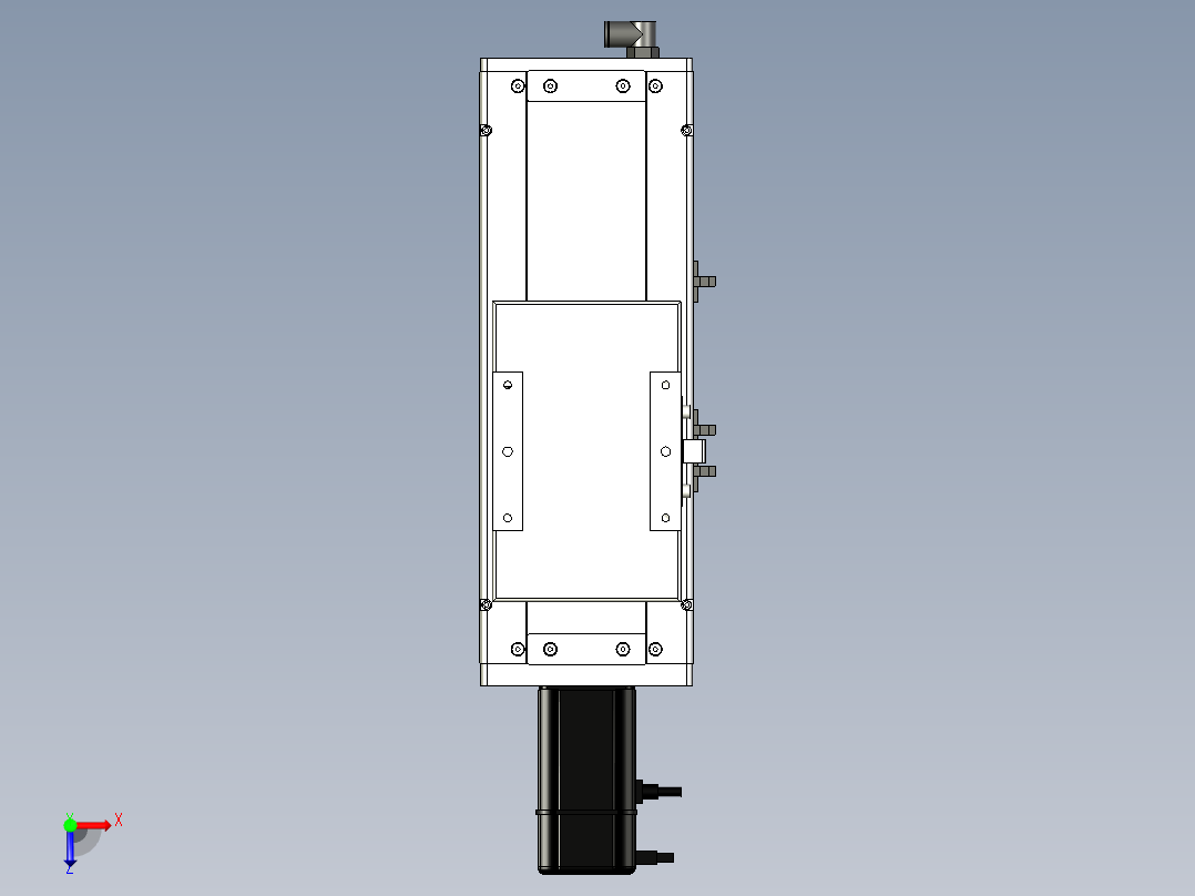 Toyo东佑达直线模组-ECH14-100-BC-400W俯视图