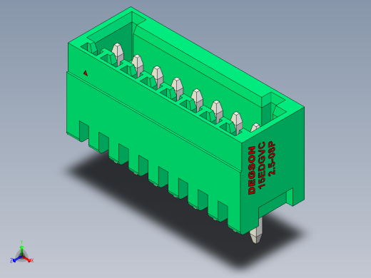 DEGSON 15EDG 系列 2.5mm 接线端子包-15EDGVC-2.5-08P-14-00AH