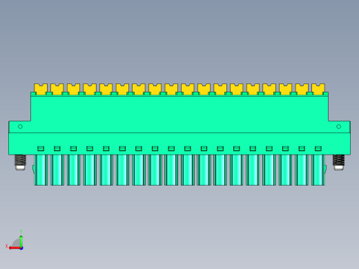 DEGSON 15EDG（公头） 3.5mm 螺钉锁紧，插拔式接线端子 FullPack-15EDGKNM-3.5-18P-14-00AH后视缩略图