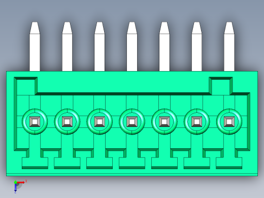 DEGSON 15EDG 系列 2.5mm 接线端子包-15EDGRC-2.5-07P-14-00AH俯视缩略图