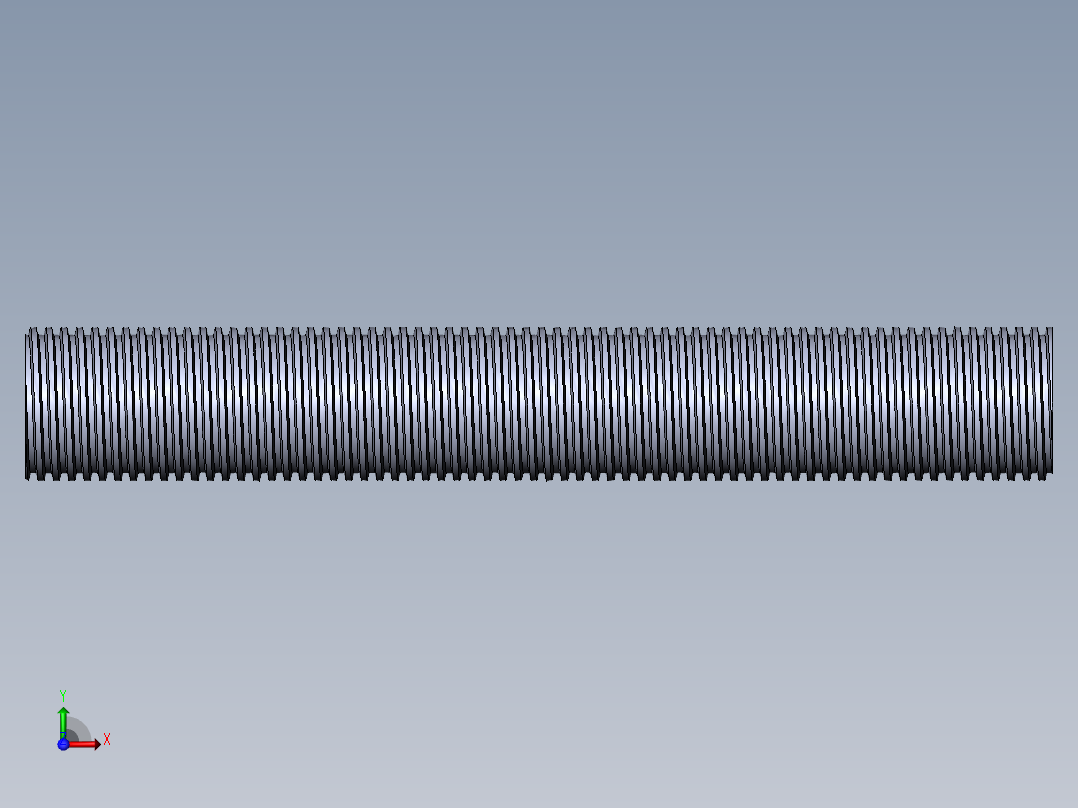 公制 （ISO） 梯形螺钉-TR30x3x200.SLDPRT前视图