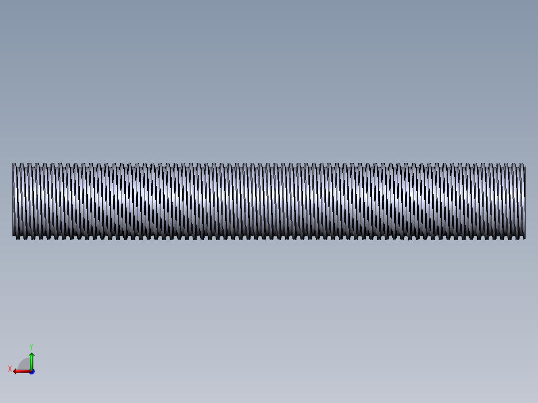 公制 （ISO） 梯形螺钉-TR30x3x200.SLDPRT后视图