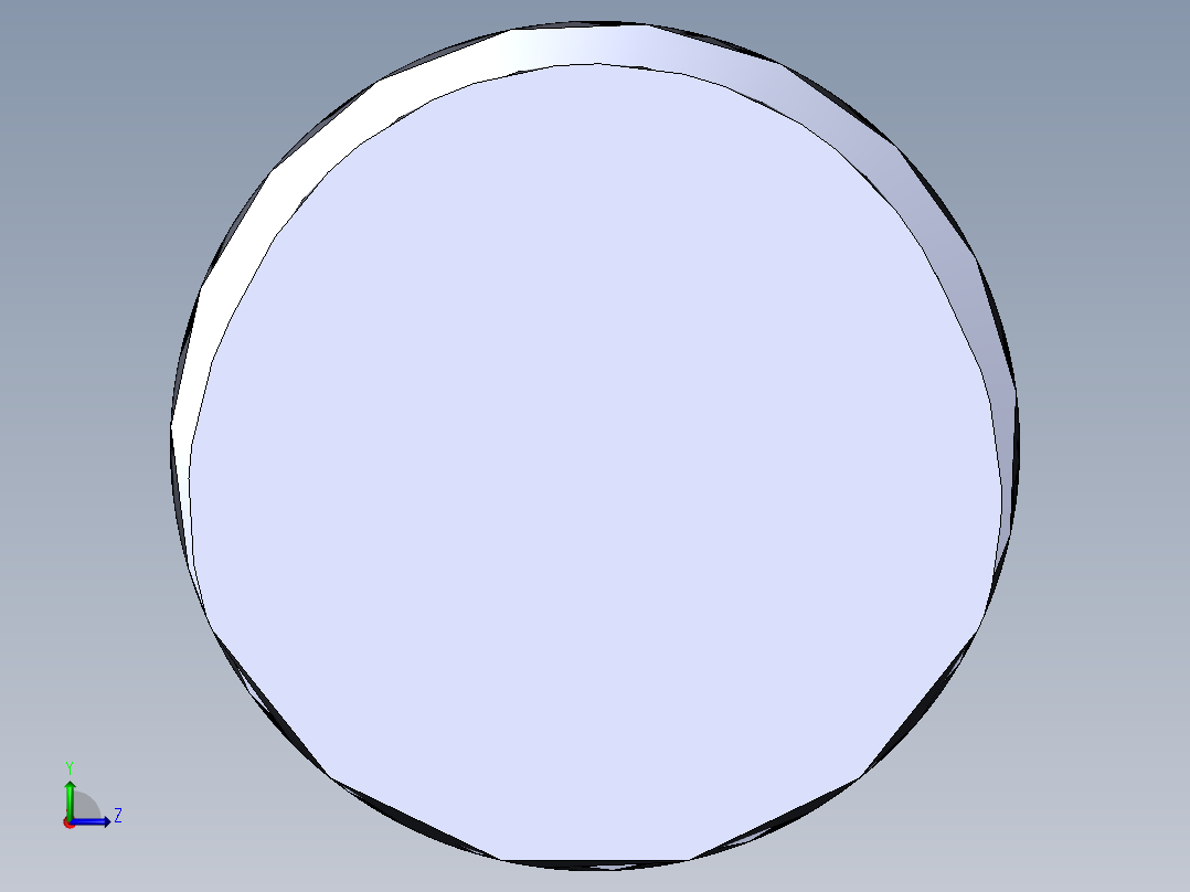 公制 （ISO） 梯形螺钉-TR30x3x200.SLDPRT左视图