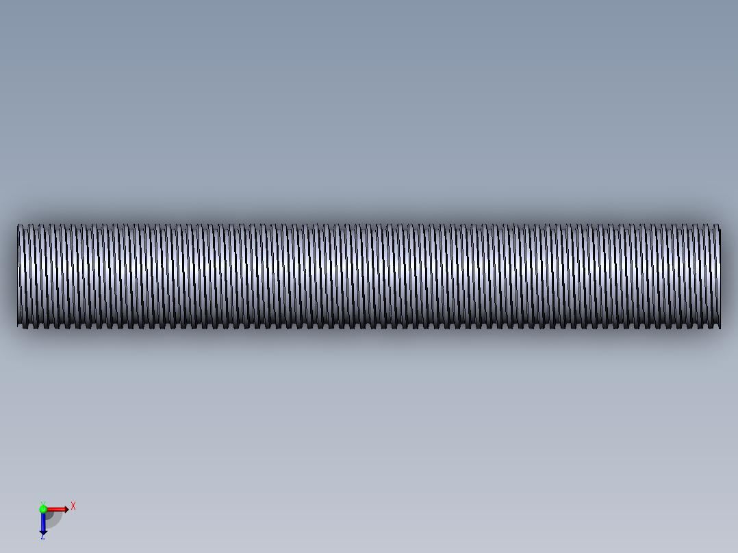 公制 （ISO） 梯形螺钉-TR30x3x200.SLDPRT俯视图
