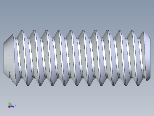 UNC 平头紧定螺钉-UNC SET SCREW 10-24 x0.500.STEP左视缩略图