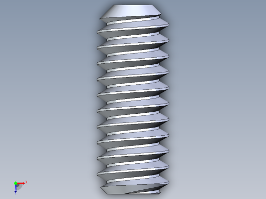 UNC 平头紧定螺钉-UNC SET SCREW 10-24 x0.500.STEP俯视缩略图