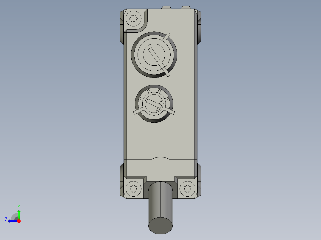 基恩士PZ-G101_102_kc图纸模型右视图