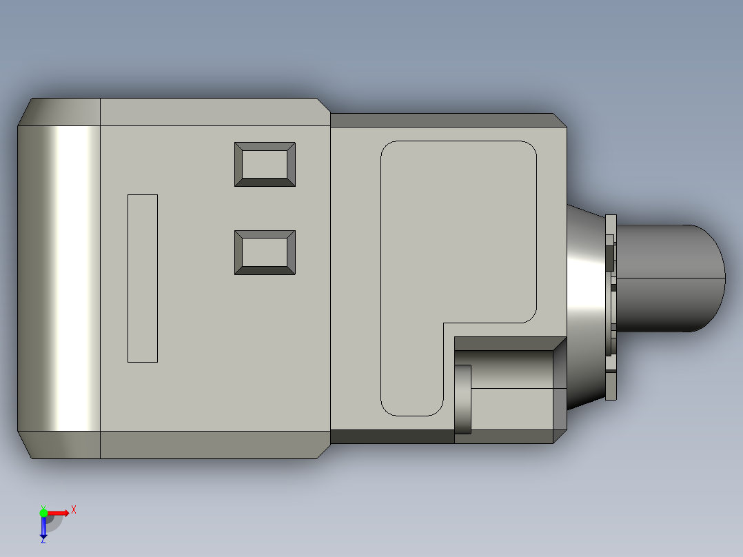 基恩士PZ-G101_102_kc图纸模型俯视图