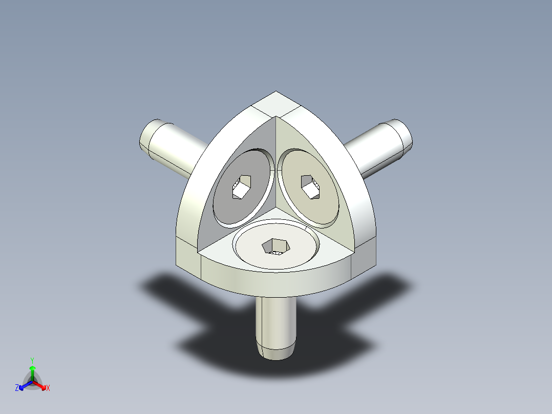 型材-BR 30X30 CORNER BRACKET KJN519319正等轴测图