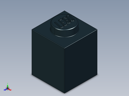 乐高套装 4421基本积木-300526 Black Brick 1 x 1.STEP