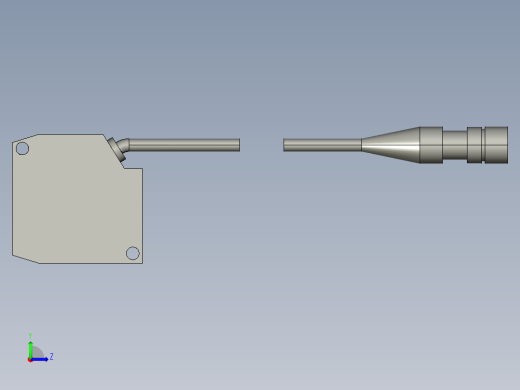 基恩士LB-11_kc图纸模型左视缩略图
