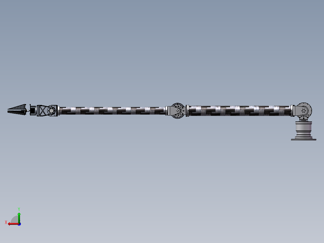 基于MATLAB的采摘机械臂运动学仿真建模与实现后视图